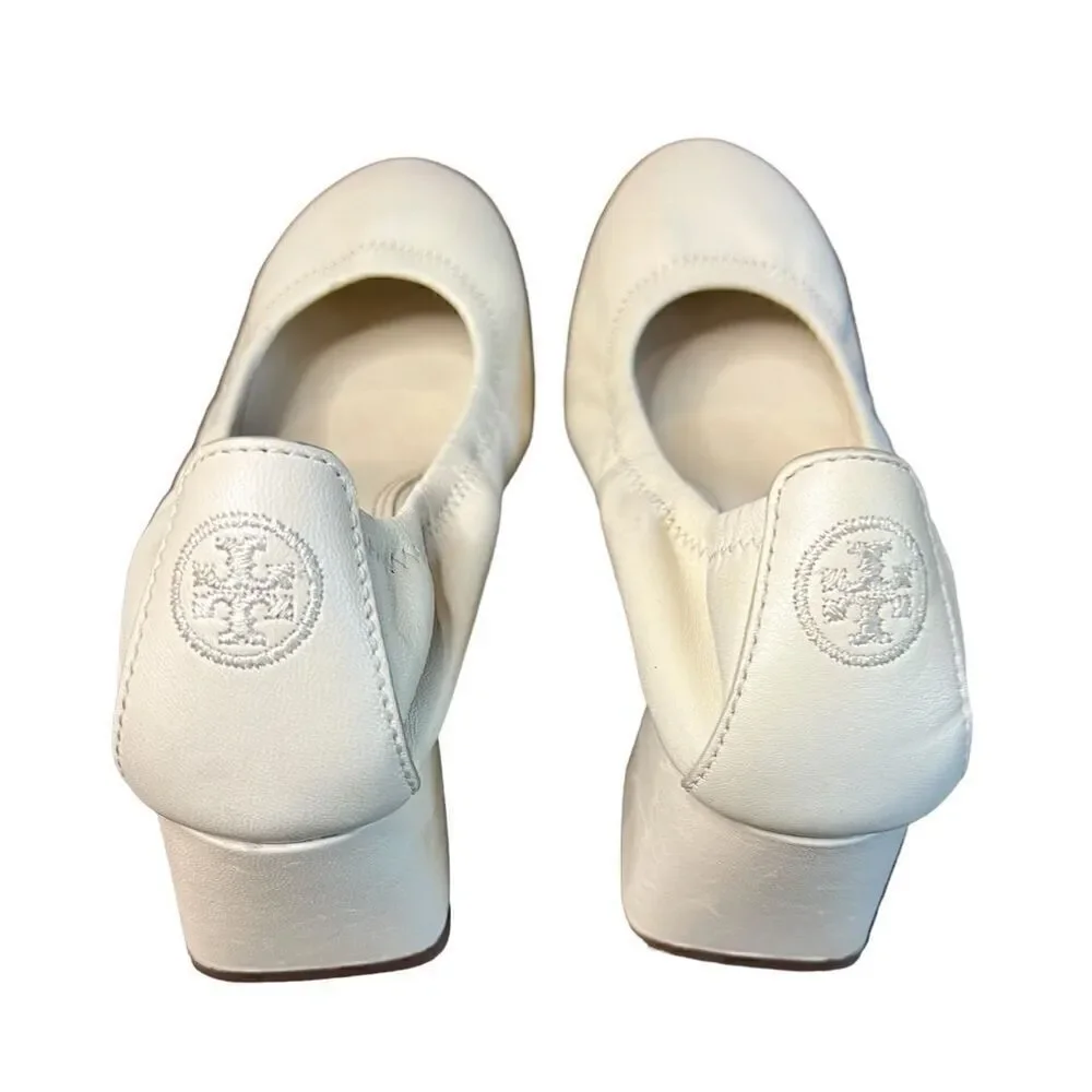 Tory Burch Eddie 55mm Pump Heels in Cream NWOB Size 6 1/2